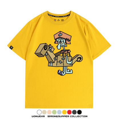 海綿寶寶惡搞動漫周邊短袖T恤