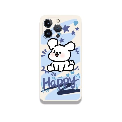 蘋果 系列線條小狗硅膠防摔軟殼