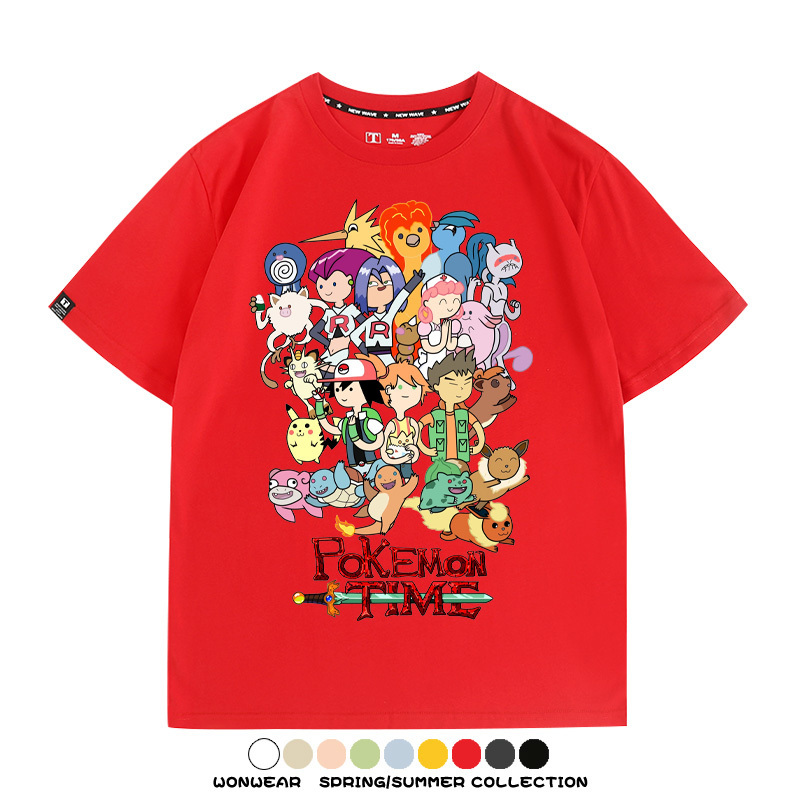 精靈寶可夢神奇寶貝動漫周邊短袖T恤