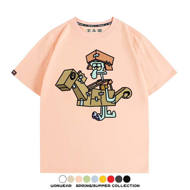 海綿寶寶惡搞動漫周邊短袖T恤