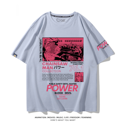 鏈鋸人 2024親子情侶男女同款 T恤