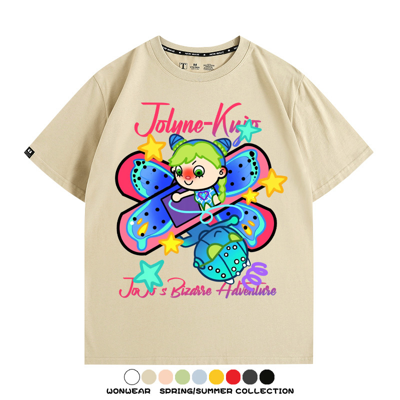 JOJO的奇妙冒險空條徐倫動漫周邊短袖T恤