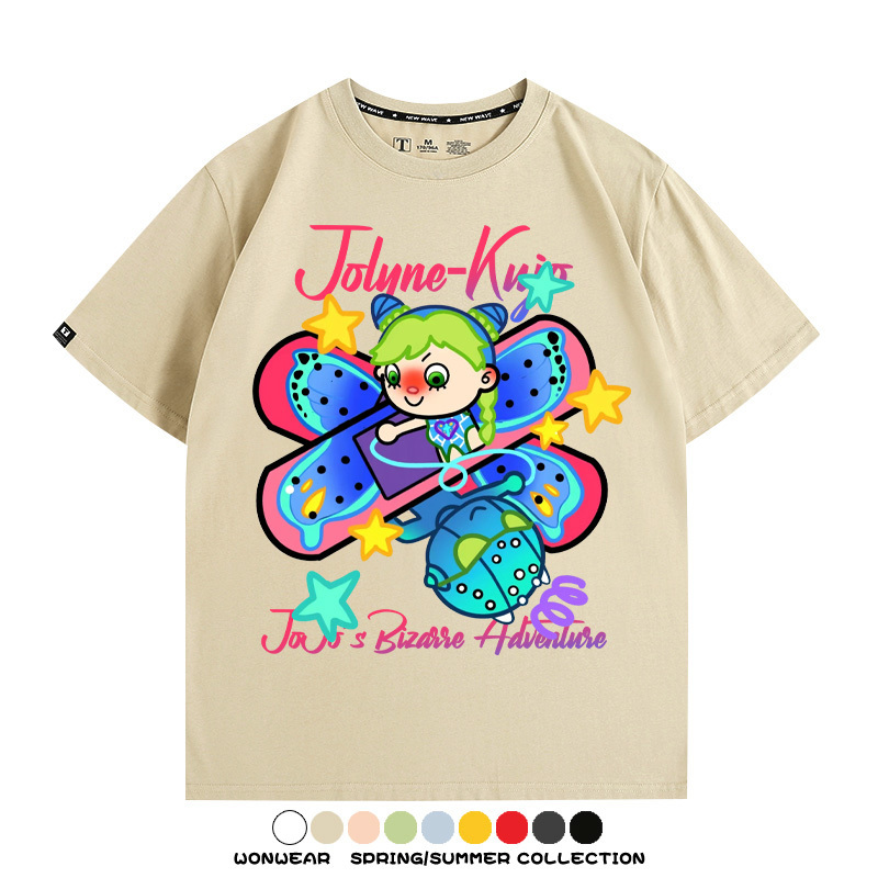 JOJO的奇妙冒險空條徐倫動漫周邊短袖T恤