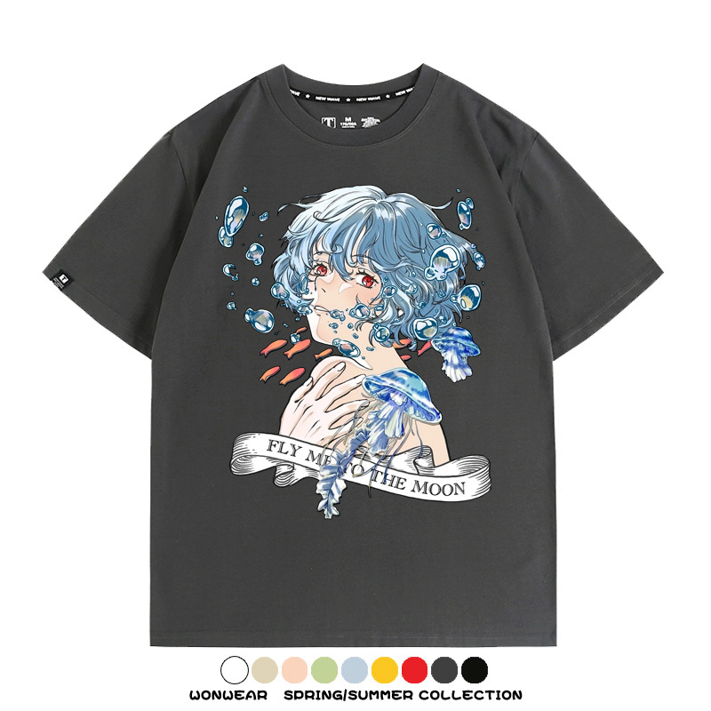 EVA綾波麗福音戰士 親子情侶裝寬鬆短袖T