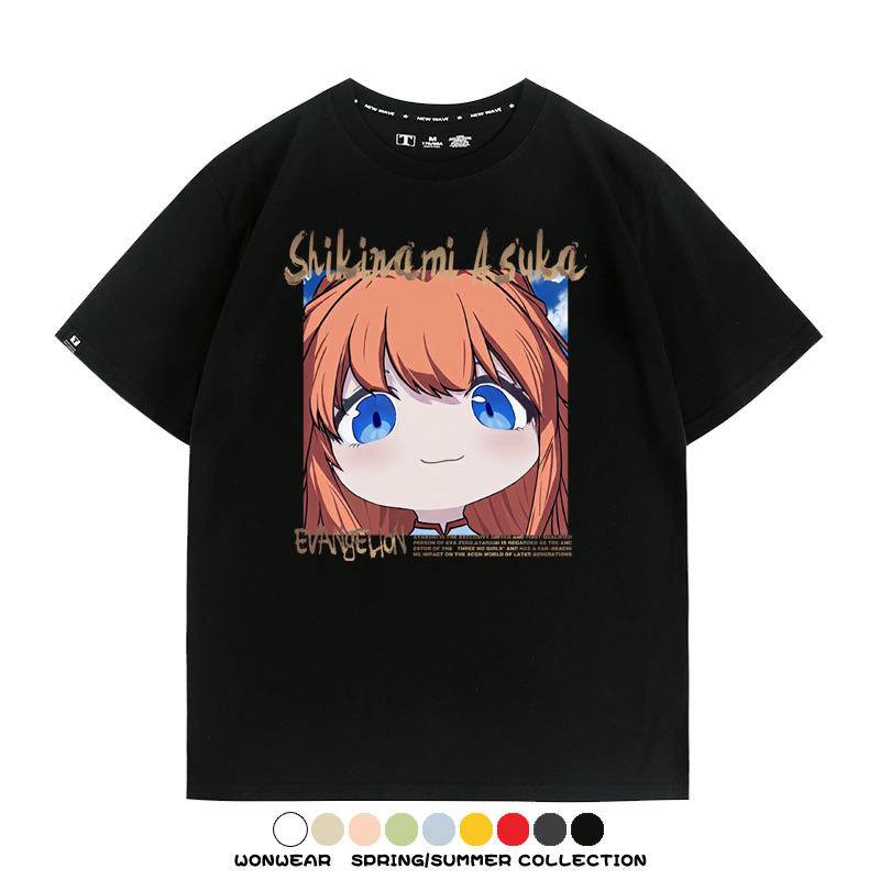 EVA可愛大頭表情 親子情侶裝寬鬆短袖T