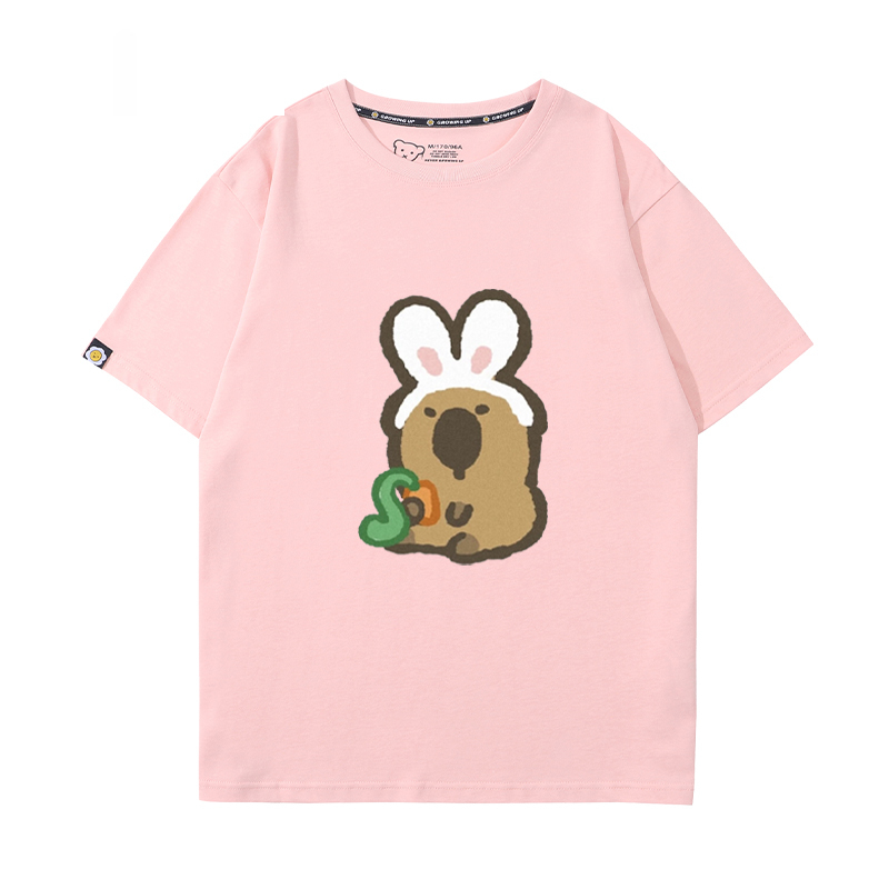 卡皮巴拉 2024親子情侶男女同款 T恤