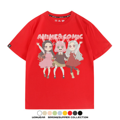 間諜家家酒鬼滅之刃聯名 親子情侶裝寬鬆短袖T