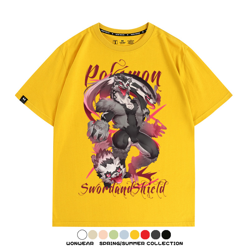 精靈寶可夢劍盾聯名 親子情侶裝寬鬆短袖T