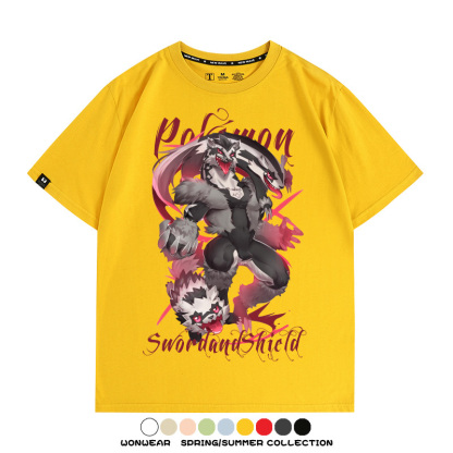精靈寶可夢劍盾聯名 親子情侶裝寬鬆短袖T