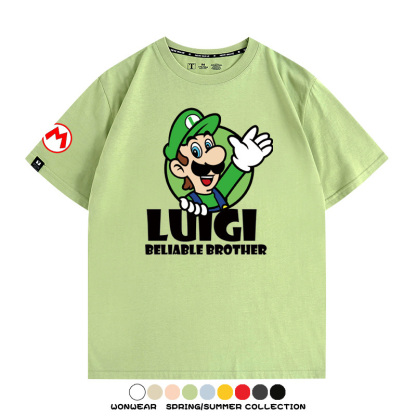 超級瑪利歐兄弟聯名 親子情侶寬鬆短袖T
