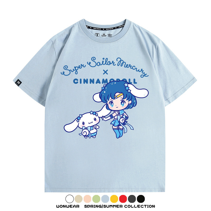 美少女戰士聯名三麗鷗周邊短袖T恤