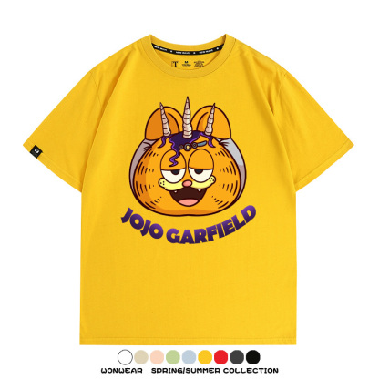 加菲貓聯名JOJO的奇妙冒險周邊短袖T恤