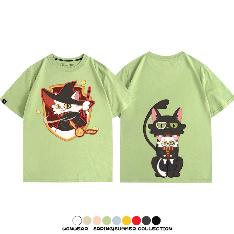 鈴芽之旅大臣聯名哈利波特 親子情侶裝寬鬆短袖T