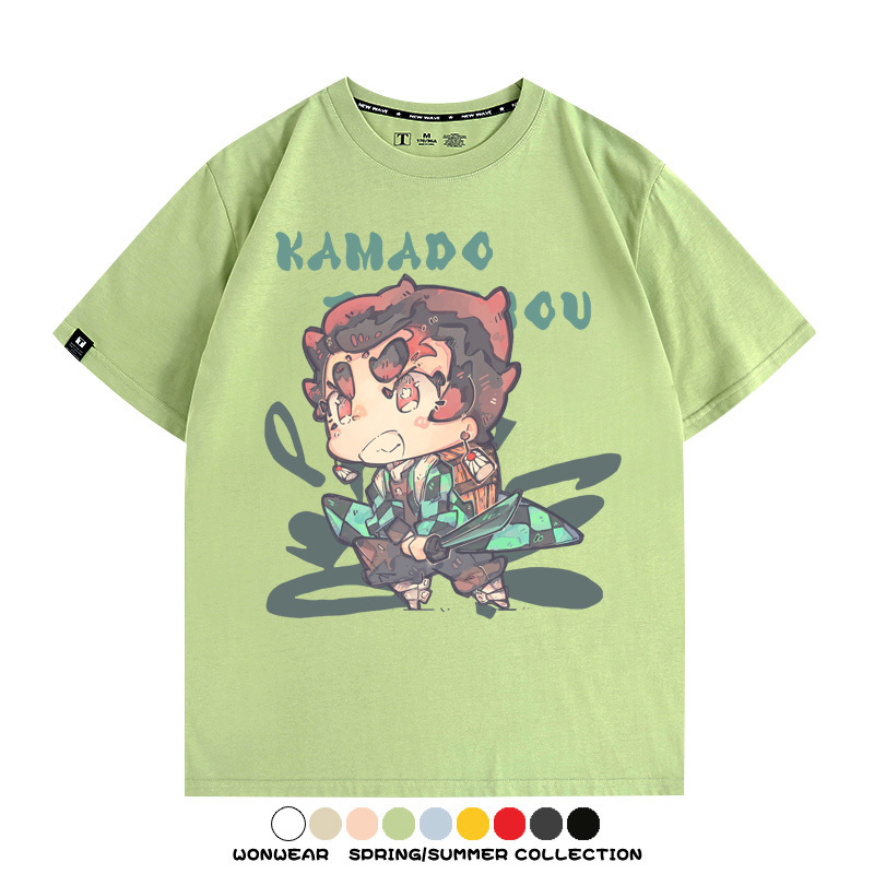 Q版鬼滅之刃動漫周邊短袖T恤