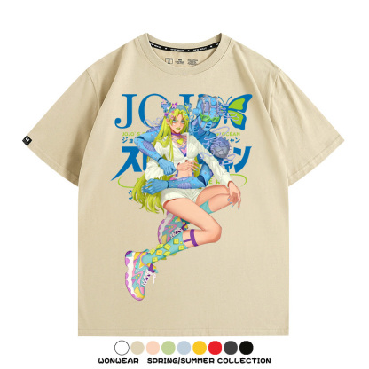JOJO的奇妙冒險石之海動漫周邊短袖T恤