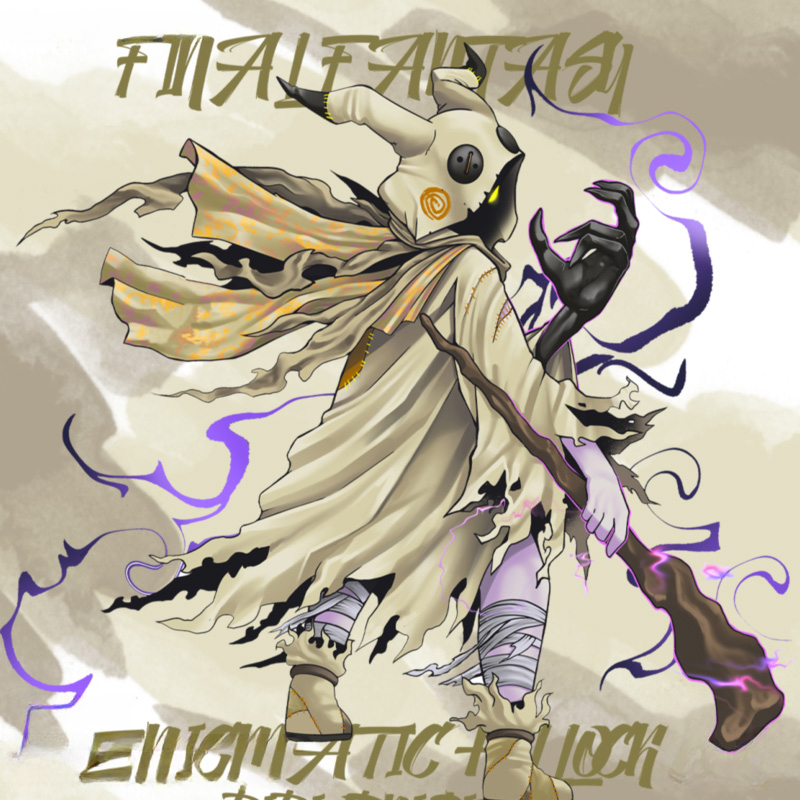 最終幻想9聯名寶可夢謎擬丘 親子情侶裝寬鬆短袖T