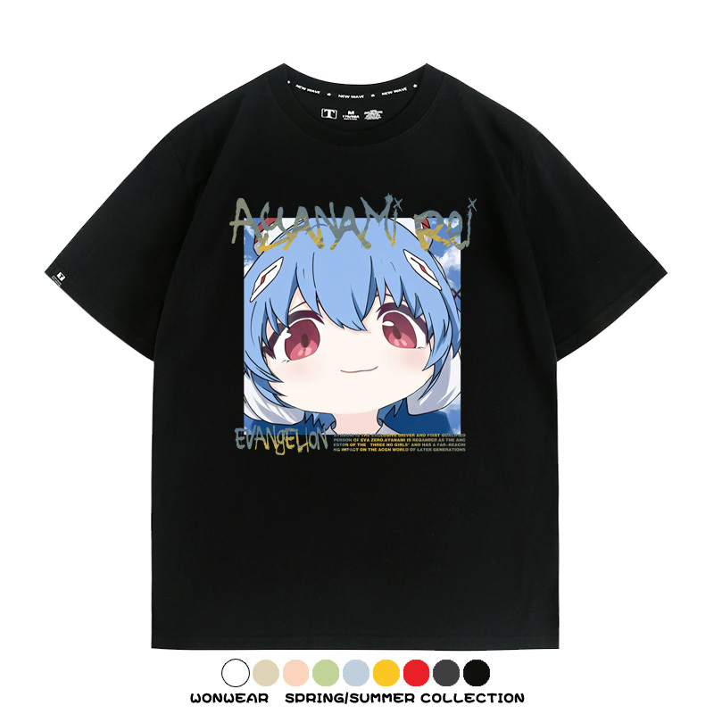 EVA可愛大頭表情 親子情侶裝寬鬆短袖T