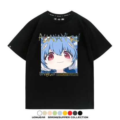 EVA可愛大頭表情 親子情侶裝寬鬆短袖T