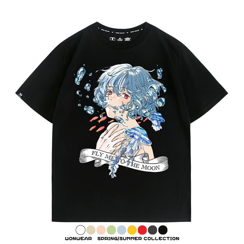 EVA綾波麗福音戰士 親子情侶裝寬鬆短袖T