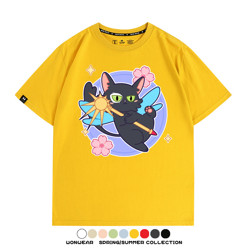 鈴芽之旅大臣貓聯名百變小櫻 親子情侶裝寬鬆短袖T