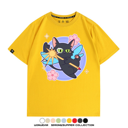 鈴芽之旅大臣貓聯名百變小櫻 親子情侶裝寬鬆短袖T