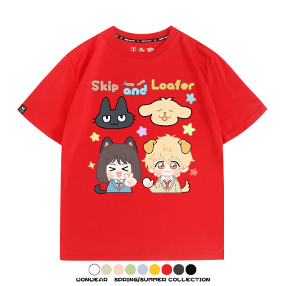 躍動青春卡通周邊 親子情侶裝寬鬆短袖T