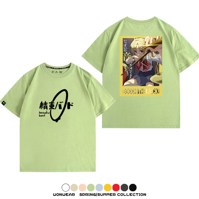 孤獨搖滾結束樂隊 親子情侶裝寬鬆短袖T