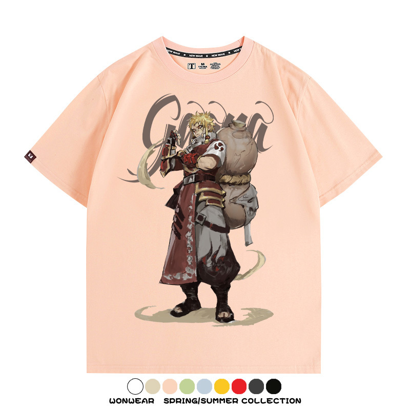 火影忍者我愛羅動漫聯名 親子情侶裝寬鬆短袖T