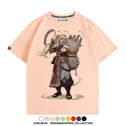 火影忍者我愛羅動漫聯名 親子情侶裝寬鬆短袖T