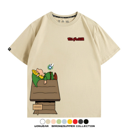 薩爾達史努比聯動 親子情侶裝寬鬆短袖T