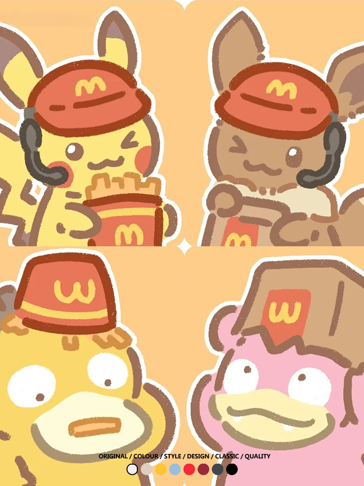 寶可夢聯動麥當勞 親子情侶裝寬鬆短袖T