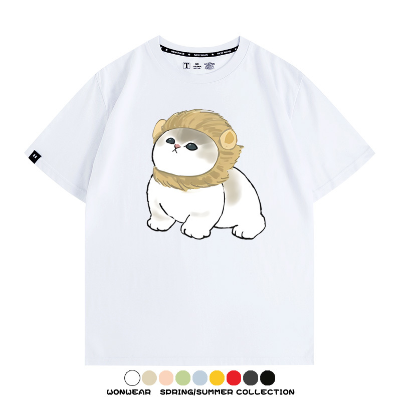 貓貓COS獅子 親子情侶裝寬鬆短袖T