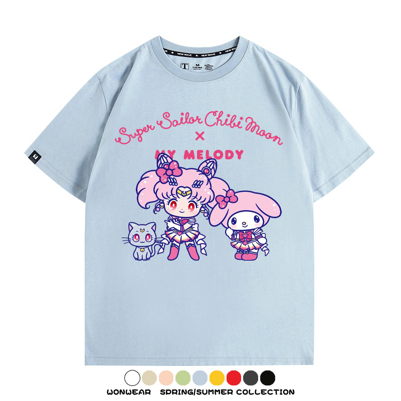 美少女戰士聯名三麗鷗周邊短袖T恤