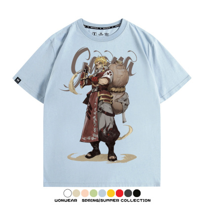 火影忍者我愛羅動漫聯名 親子情侶裝寬鬆短袖T