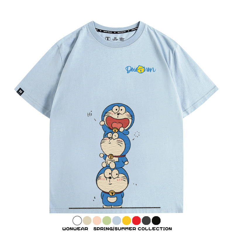 哆啦A夢聯名 親子情侶裝寬鬆短袖T