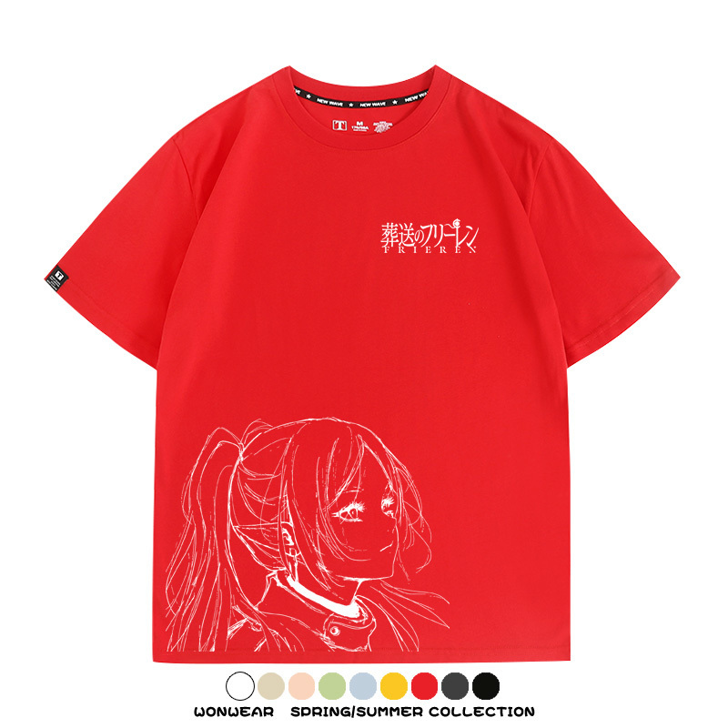 葬送的芙莉蓮原畫線條 親子情侶寬鬆短袖T