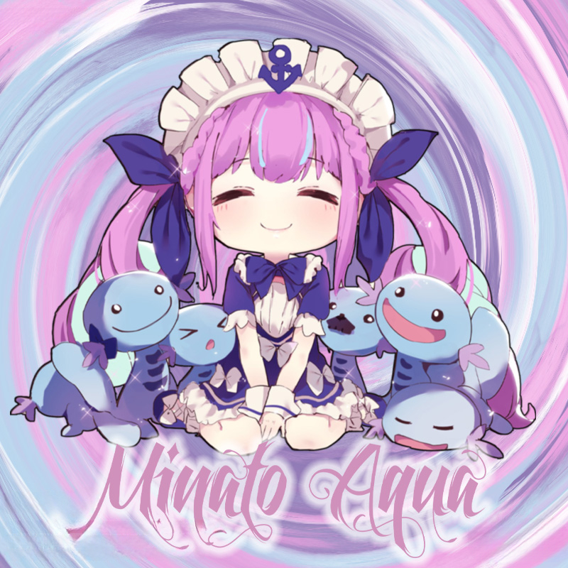 Hololive虛擬主播vtuber湊阿庫婭 親子情侶裝寬鬆短袖T