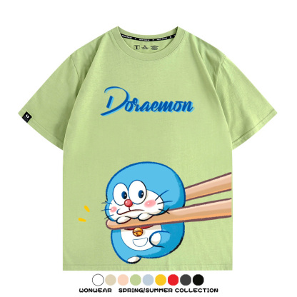 Q彈哆啦A夢動漫周邊短袖T恤
