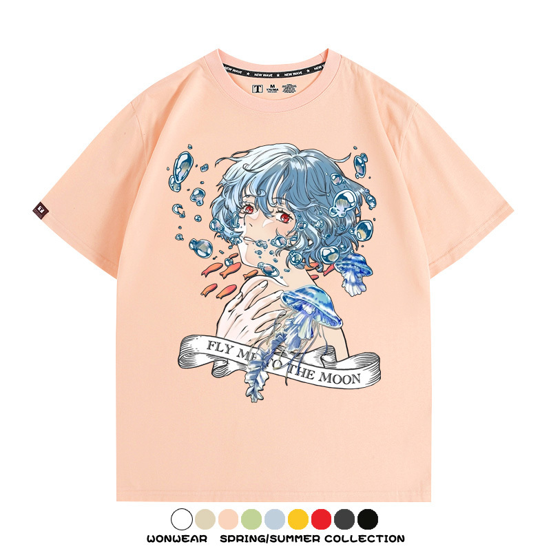 EVA綾波麗福音戰士 親子情侶裝寬鬆短袖T