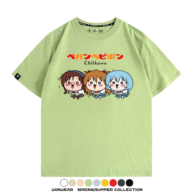 Chiikawa聯動EVA 親子情侶裝寬鬆短袖T