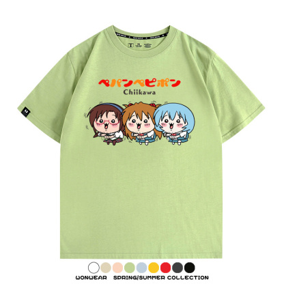 Chiikawa聯動EVA 親子情侶裝寬鬆短袖T