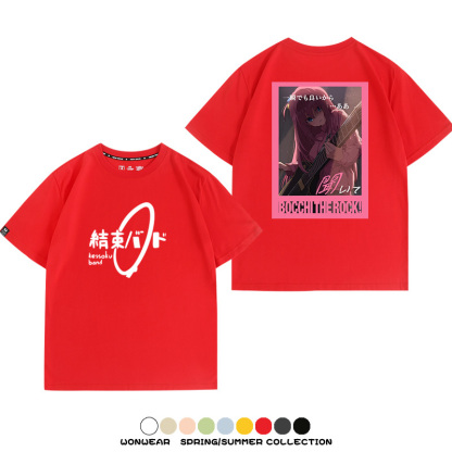 孤獨搖滾結束樂隊 親子情侶裝寬鬆短袖T