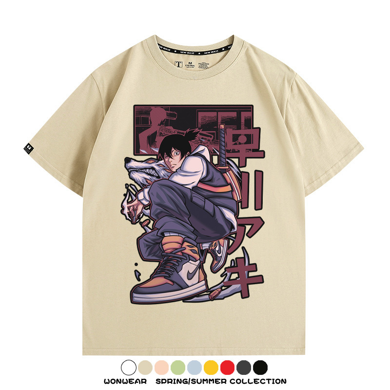 鏈鋸人早川楓聯名 親子情侶裝寬鬆短袖T