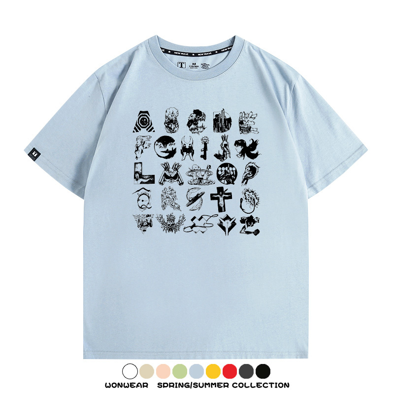 米山舞EVA聯名真希波同款短袖動漫二次元青少年男百搭夏季純棉T恤