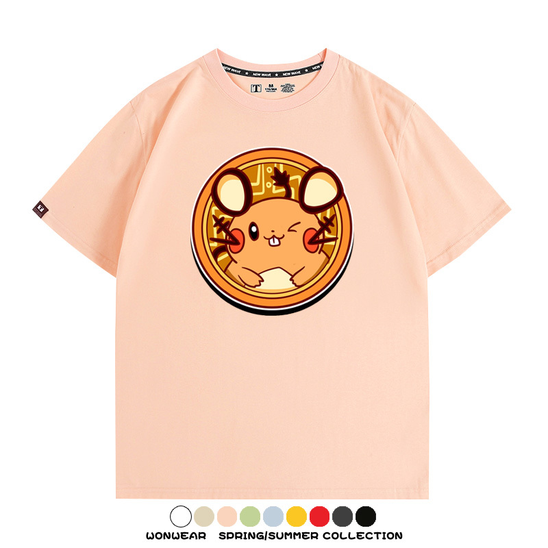 寶可夢卡通可愛頭像合集 親子情侶寬鬆短袖T