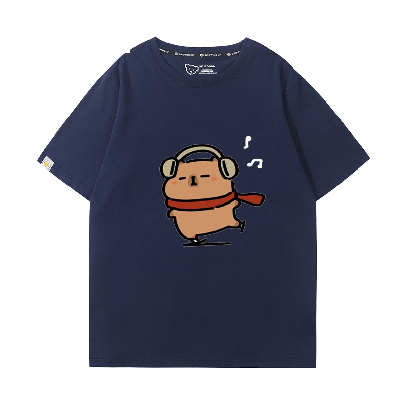 卡皮巴拉 2024親子情侶男女同款 T恤