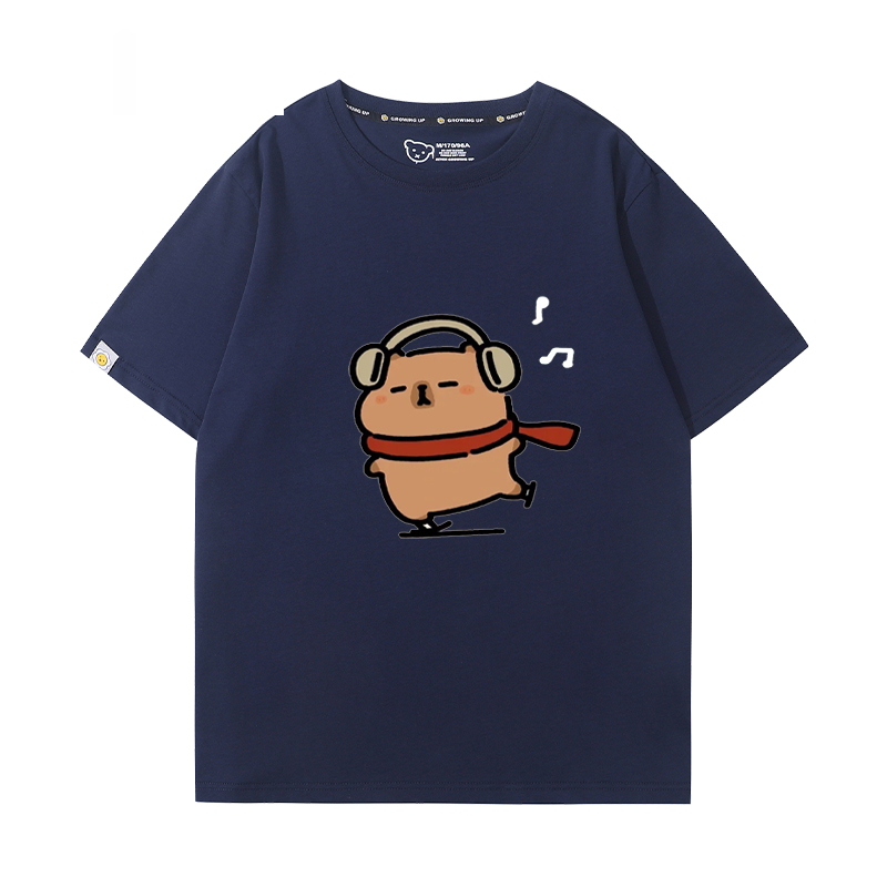 卡皮巴拉 2024親子情侶男女同款 T恤