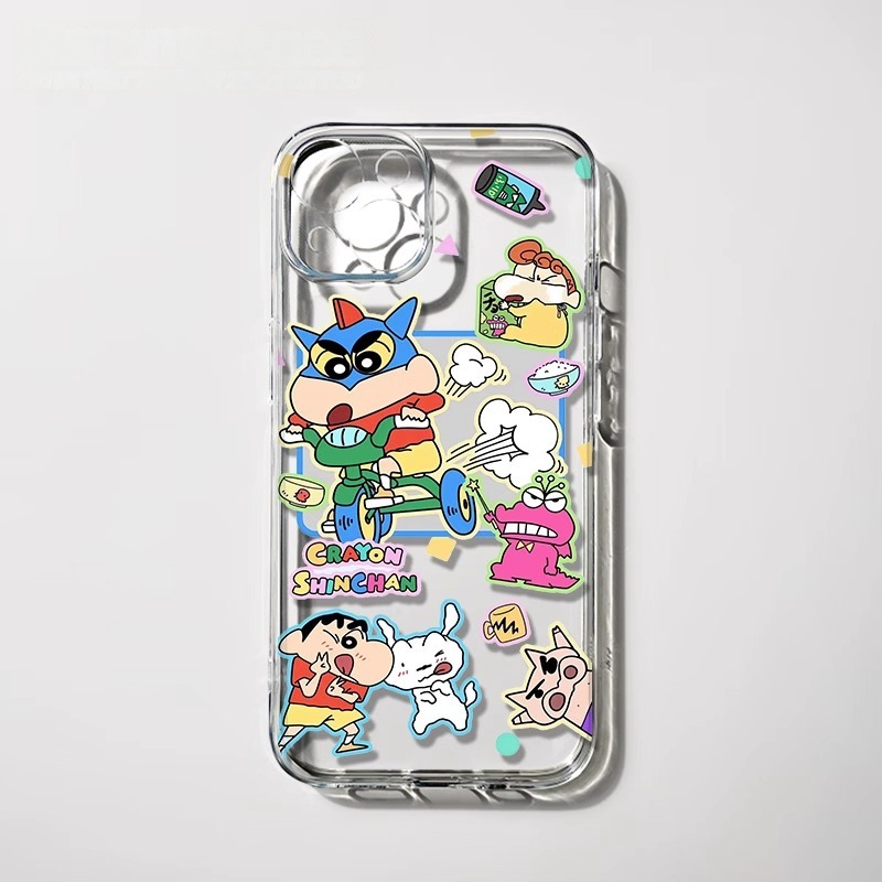 蘋果 系列蠟筆小新天使眼透明防摔軟殼