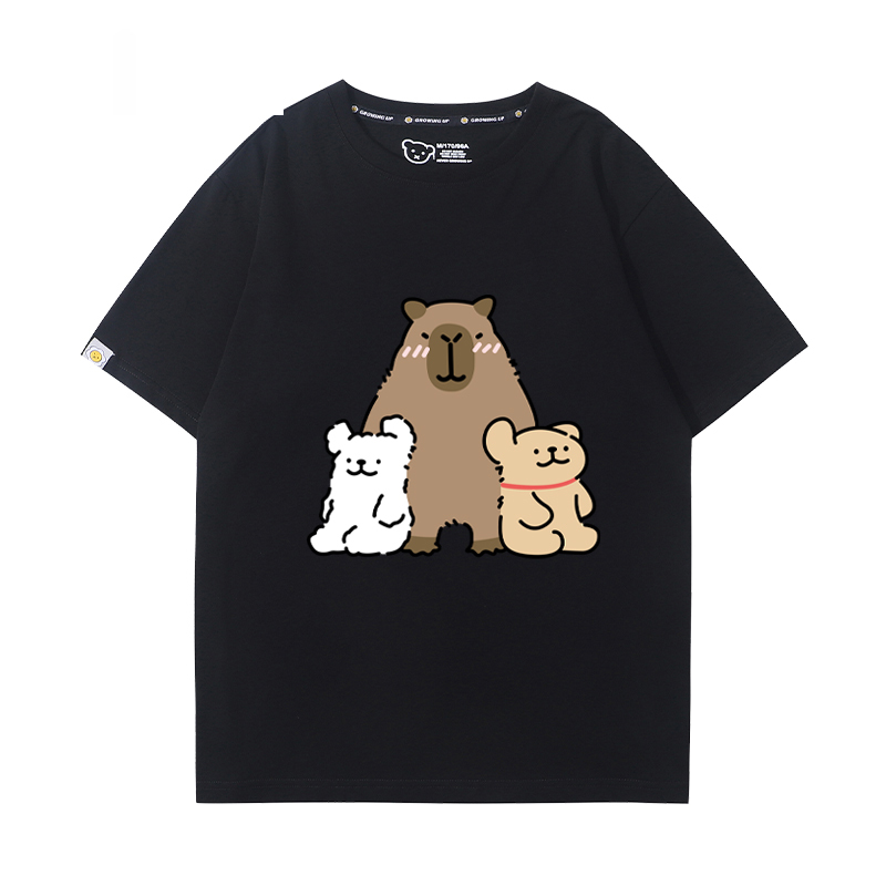 卡皮巴拉 2024親子情侶男女同款 T恤