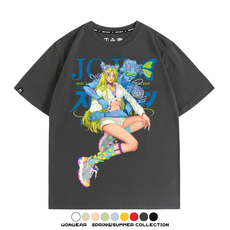 JOJO的奇妙冒險石之海動漫周邊短袖T恤